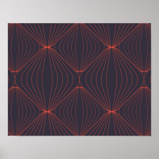 Affiche Motif graphique simple et élégant inspiré de Noël (Devant)