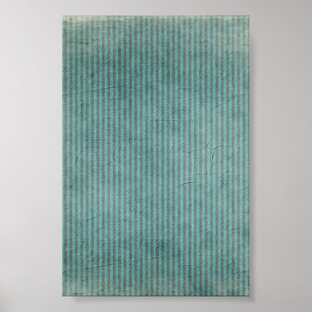 Affiche Motif Grunge Turquoise trié (Devant)