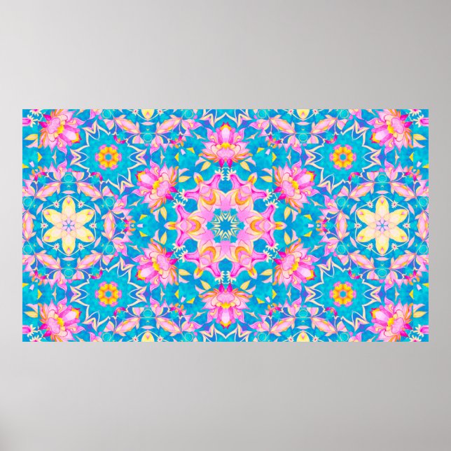 Affiche motif islamique Abstrait dans le style arabe. Seam (Devant)