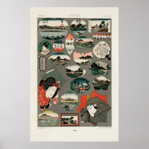 Affiche Motif japonais