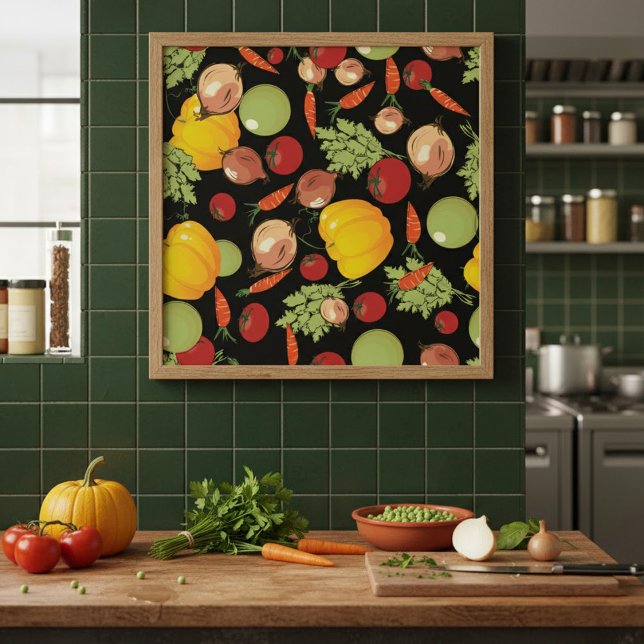 Affiche Motif Légumes (Créateur téléchargé)