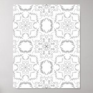 Affiche Motif mandala