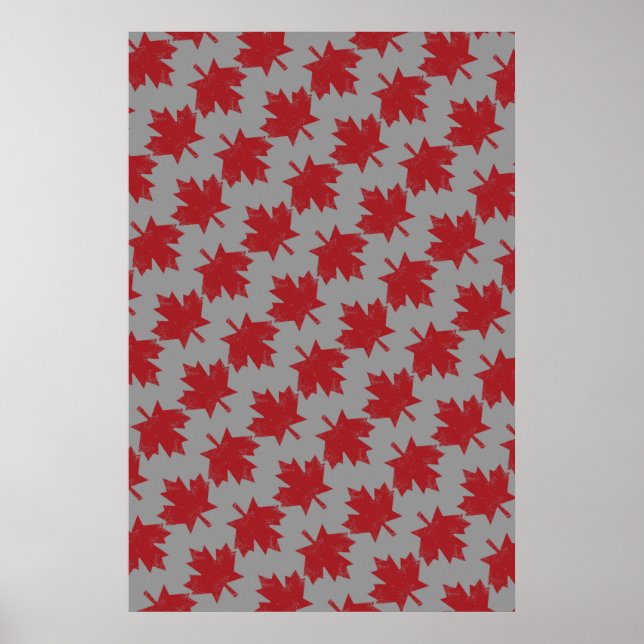 Affiche Motif Maple Leaf (Devant)