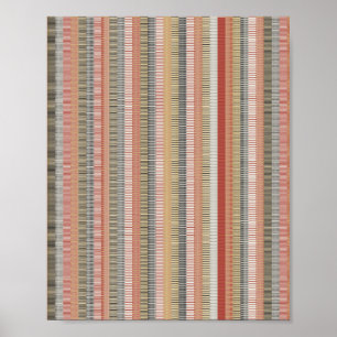 Affiche Motif mathématique pixélisé