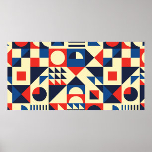 Affiche Motif moderne géométrique du milieu du siècle - 60
