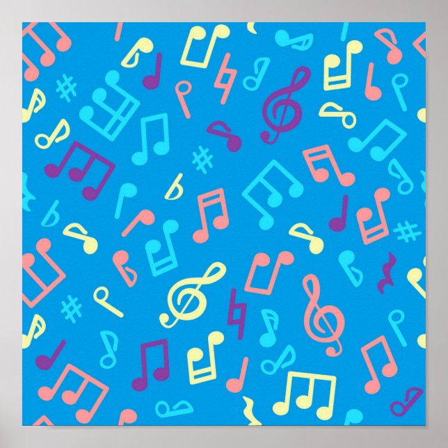 Affiche Motif musical (Devant)