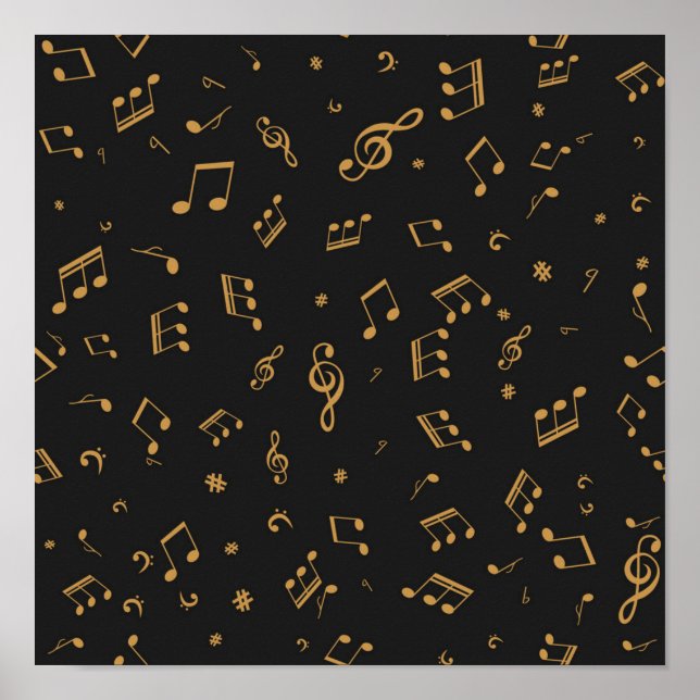 Affiche Motif musical (Devant)