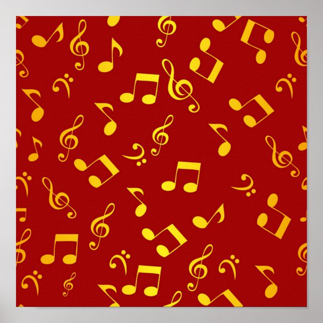 Affiche Motif musical (Devant)