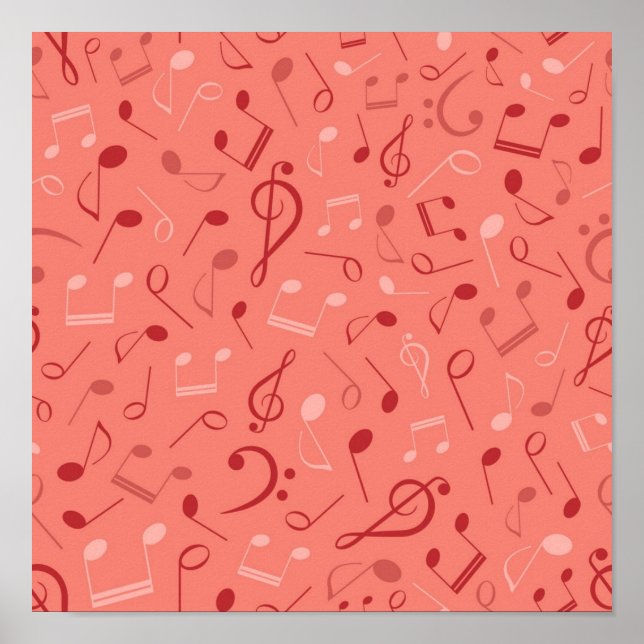 Affiche Motif musical (Devant)