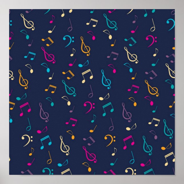 Affiche Motif musical (Devant)