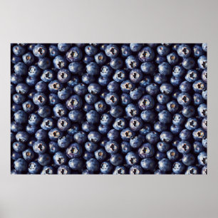 Affiche Motif myrtille
