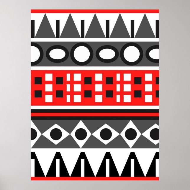 Affiche Motif natif Aztec (Devant)