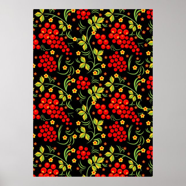 Affiche Motif national russe (Devant)