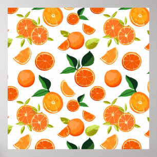Affiche Motif orange