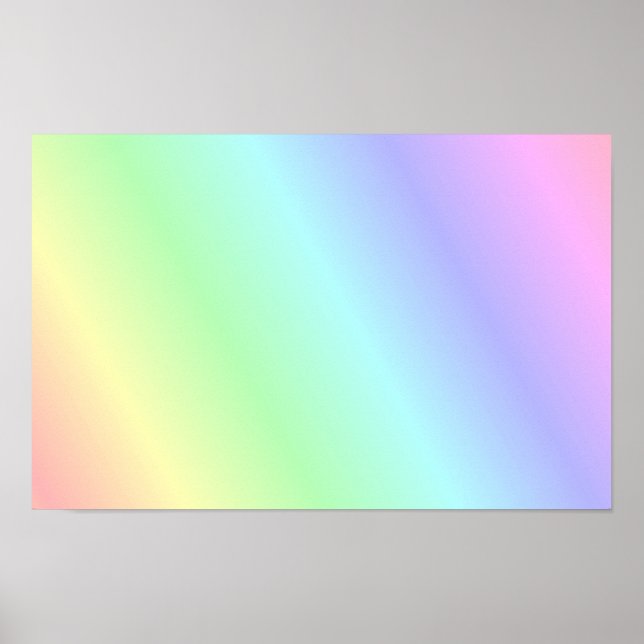 Affiche Motif pastel multicolore (Devant)