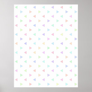 Affiche Motif Pastel Triangles