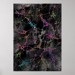 Affiche Motif Peint À La Main Et Numériquement Art 44