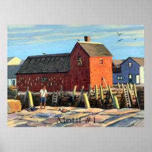 Affiche Motif pittoresque #1 Rockport Fishing Shopping