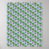 Motif plante de betteraves