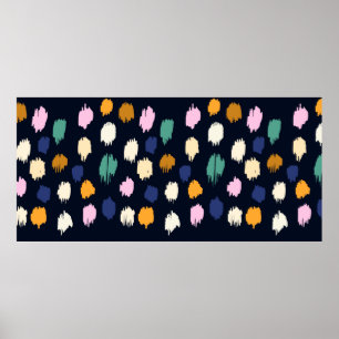 Affiche Motif pois transparent