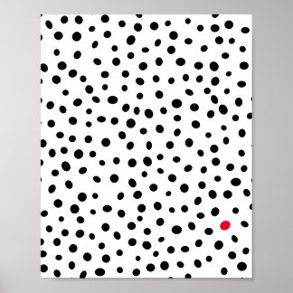 Affiche Motif Polka Abstrait