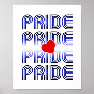 Affiche Motif Rétro Cœur en Cuir