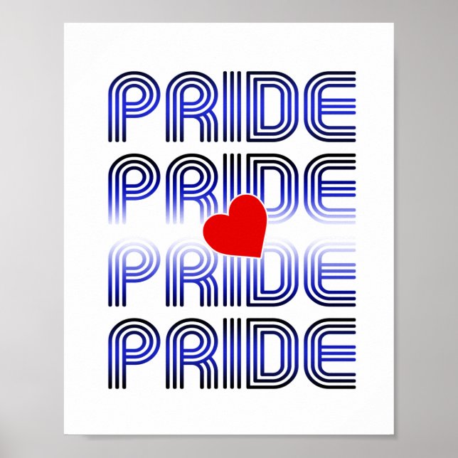 Affiche Motif Rétro Cœur en Cuir (Devant)