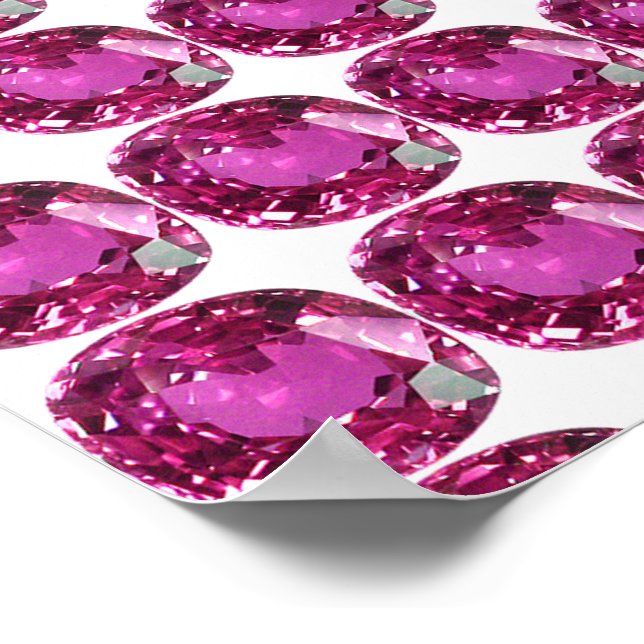Affiche Motif rose Gemstone (Coin)
