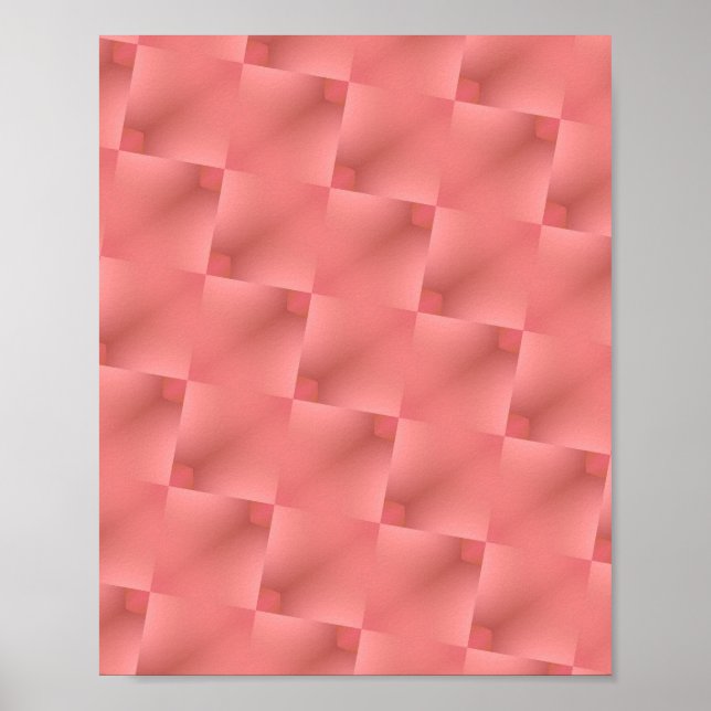 Affiche motif rose pastel (Devant)