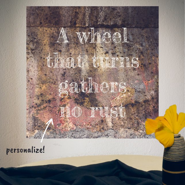 Affiche motif rouillé Brown (Créateur téléchargé)