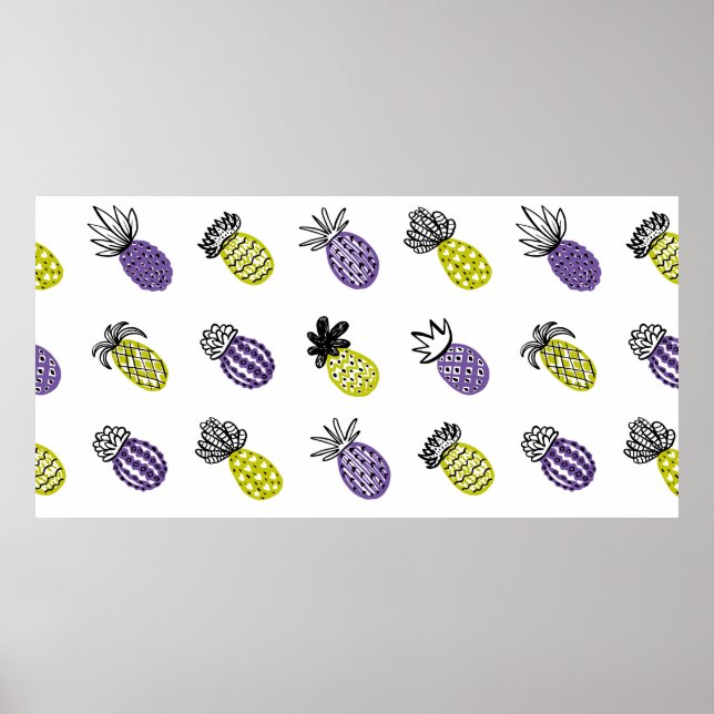 Affiche Motif sans ananas (Devant)