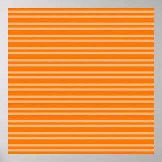 Affiche Motif sans couture à rayures orange