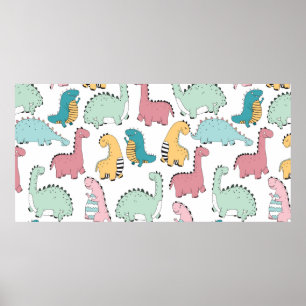 Affiche motif sans couture avec jolie couleur, brillant, r