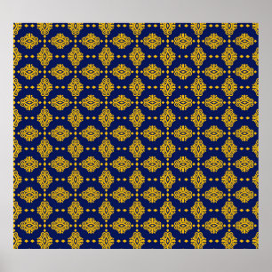 Affiche Motif sans couture Avec Style Géométrique Abstrait