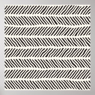 Affiche Motif sans couture avec traits dessinés à la main.