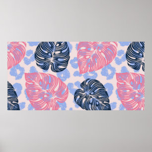 Affiche Motif sans couture dans la jungle sauvage, arrière