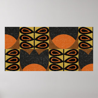 Affiche motif sans couture dans le style scandinave. Réini