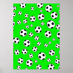 Affiche Motif sans couture de ballon de football