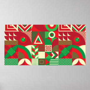 Affiche Motif sans couture de Pop et de Colorful Abstrait 