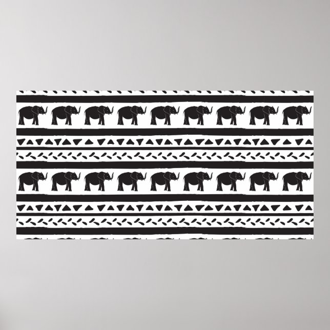 Affiche Motif sans couture de répétition décorative avec d (Devant)