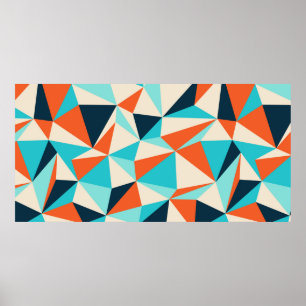 Affiche Motif sans couture de triangle