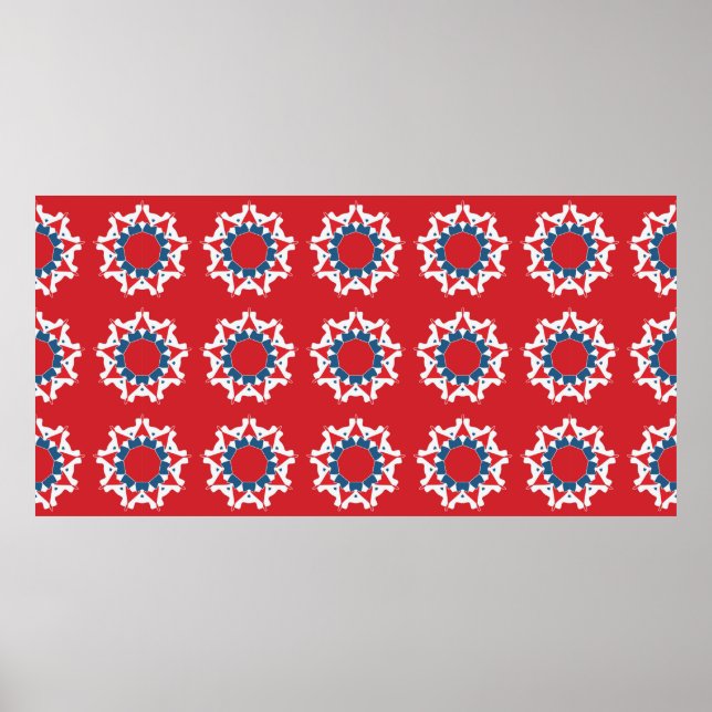 Affiche Motif sans couture décorative. desi texture Abstra (Devant)
