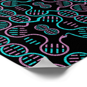 Affiche Motif sans couture du serpent