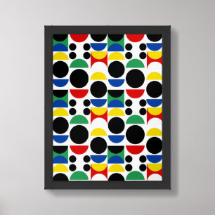 Affiche Motif scandinave du Bauhaus du milieu du siècle