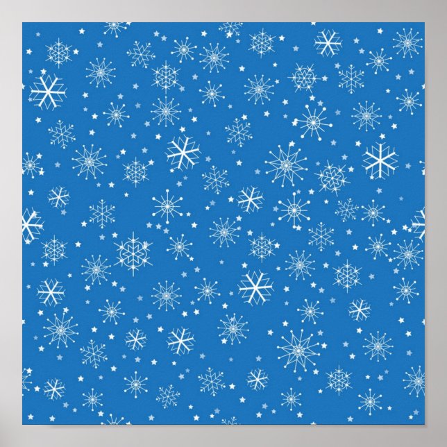 Affiche Motif Snowflake (Devant)