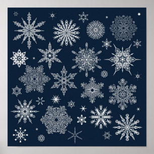 Affiche Motif Snowflake