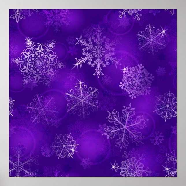 Affiche Motif Snowflake (Devant)