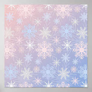 Affiche Motif Snowflake