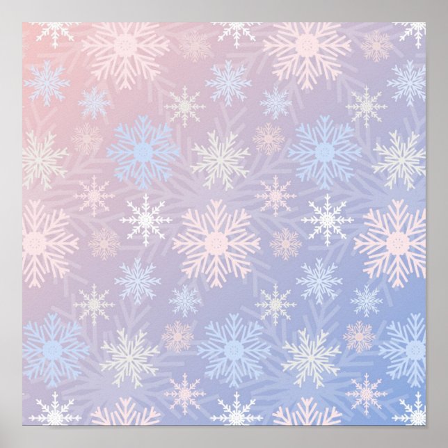 Affiche Motif Snowflake (Devant)