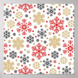 Affiche Motif Snowflake